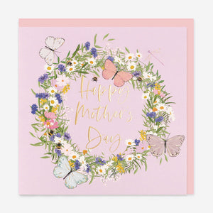 Mother's Day Card 'Spring Wreath'