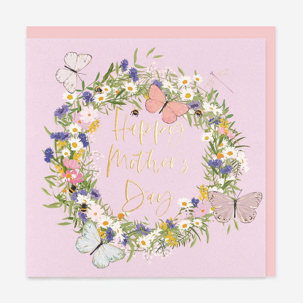 Mother's Day Card 'Spring Wreath'