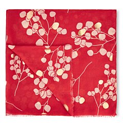 Winter Berry Print Foil Scarf - Katie Loxton