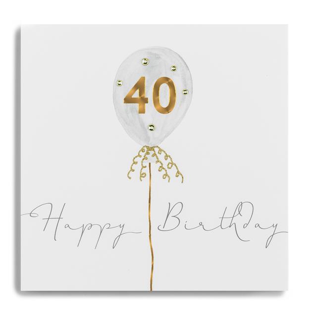 40th Birthday - Gold Leaf by Janie Wilson