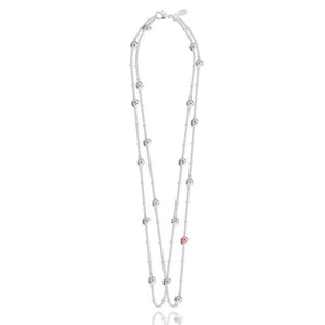 Pebble Necklace Double Chain Long/Short - Joma Jewellery