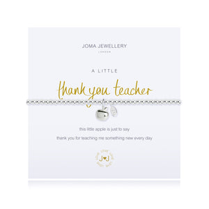 A Little 'Thank You Teacher' Apple Bracelet - Joma Jewellery