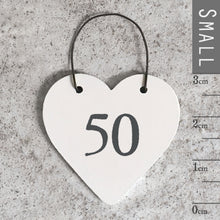 Load image into Gallery viewer, &#39;50&#39;  Little Wooden Gift Tag
