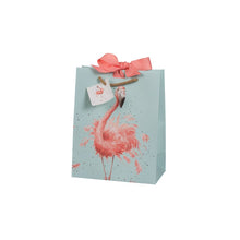 Load image into Gallery viewer, Flamingo Gift Bag Small - Wrendale Designs
