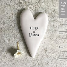 Load image into Gallery viewer, &#39;Hugs &amp; Kisses&#39; Tiny Heart Token - East of India
