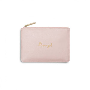 Flower Girl Mini Perfect Pouch -  Metallic Pink - Katie Loxton