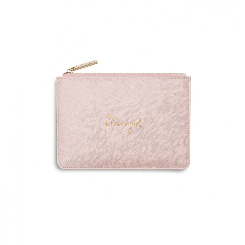 Flower Girl Mini Perfect Pouch -  Metallic Pink - Katie Loxton