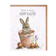 'Hoppy Easter' Easter Card - Wrendale Designs
