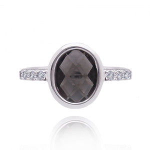 Oval Ring Charcoal