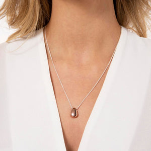Pretty Pebble Pendant Necklace Rose Gold - Joma Jewellery