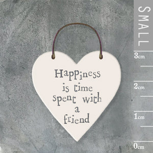 Little Wooden Gift Tag - Happiness is...