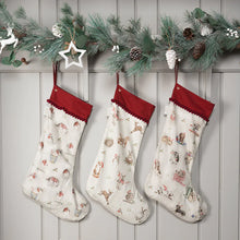 Load image into Gallery viewer, &#39;Season&#39;s Tweetings&#39; Robin Christmas Stocking - Wrendale Designs
