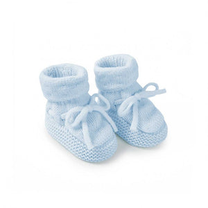 Knitted Baby Boots Blue