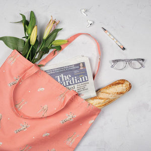 'Flowers' Foldable Shopper Bag - Wrendale Designs