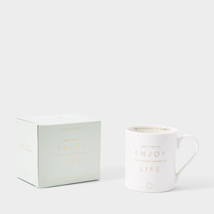 'Take Time To Enjoy' Porcelain Mug - Katie Loxton