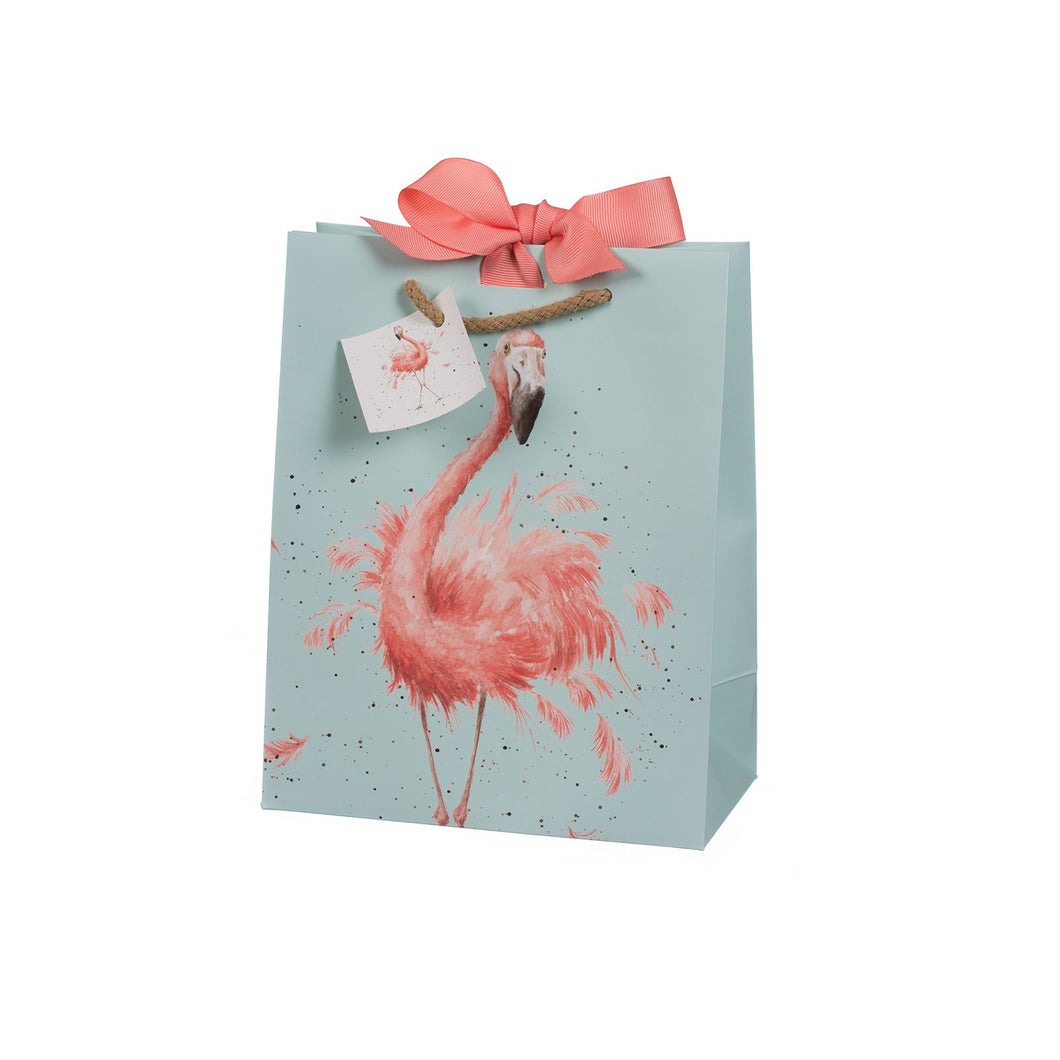 Flamingo Gift Bag Medium - Wrendale Designs