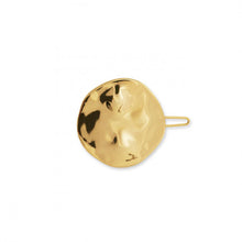 Load image into Gallery viewer, Hair Accessory hammered gold Disc Hair Clip - Joma Jewellery
