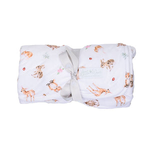 'Little Forest' Woodland Animal Baby Blanket