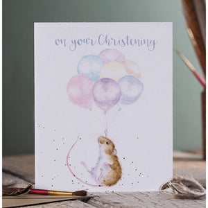 Christening Card - 'Hold On Tight'