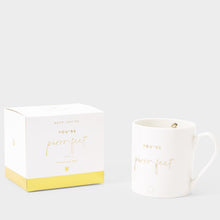 Load image into Gallery viewer, Porcelain Mug &#39;You&#39;re Purrr-fect&#39; - Katie Loxton
