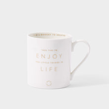 Load image into Gallery viewer, &#39;Take Time To Enjoy&#39; Porcelain Mug - Katie Loxton
