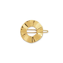 Load image into Gallery viewer, Hair Accessory Ribbon Gold Hoop Hair Clip - Joma Jewellery
