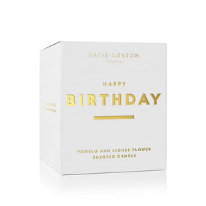 Sentiment Candle - Happy Birthday - Pomelo & Lychee Flower