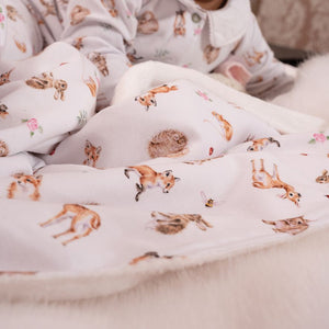 'Little Forest' Woodland Animal Baby Blanket