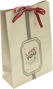 Kraft Gift Bag With Ribbon - East of India