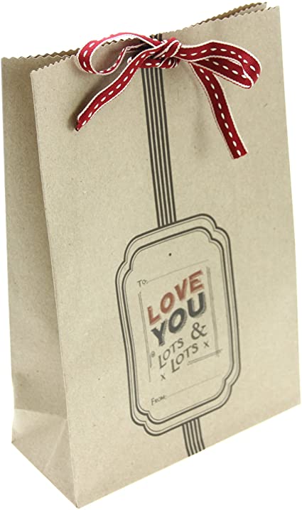 Kraft Gift Bag With Ribbon - East of India