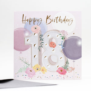 18th Birthday Card - Elle - Belly Button Designs
