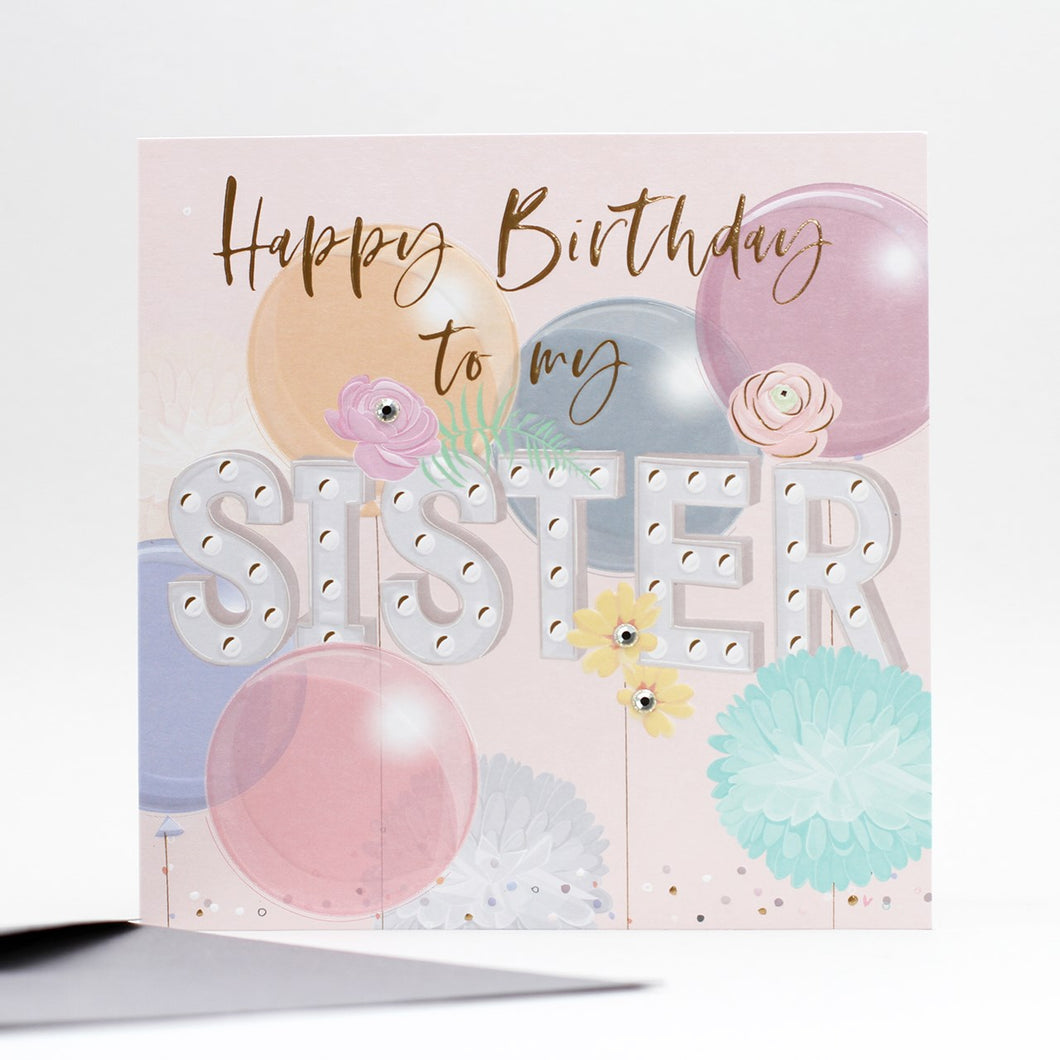 Happy Birthday Sister - Elle - Belly Button Designs