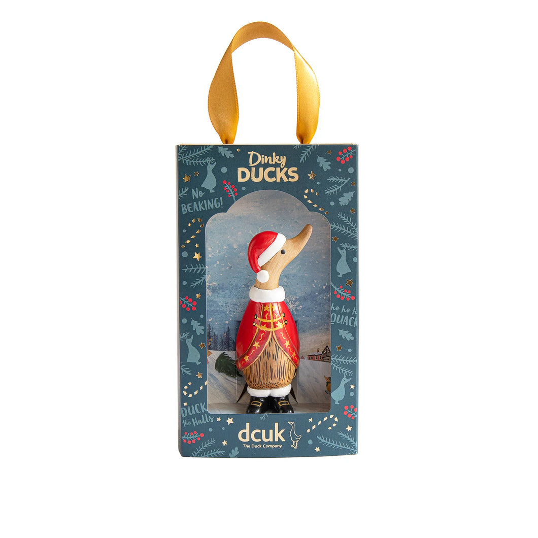 Traditional Christmas Dinky Duck - Santa