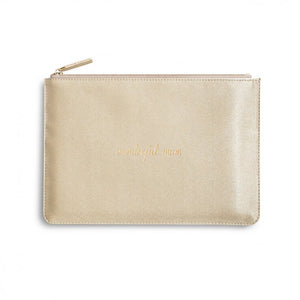 Perfect Pouch - Wonderful Mum - Shiny Gold