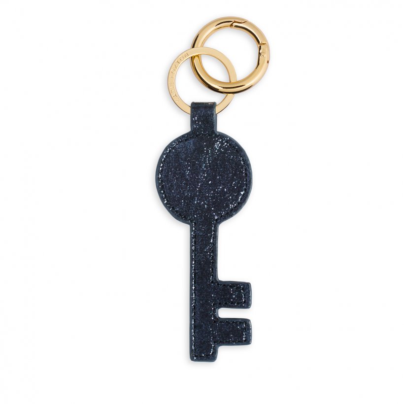 Luxe Key Shape Keyring - Midnight Sky (Blue)