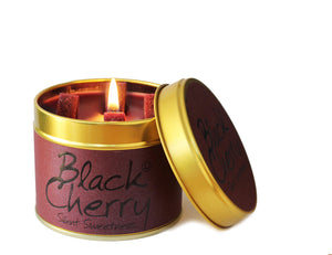 Black Cherry Scented Candle Tin - Lilyflame