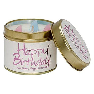 Happy Birthday Scented Candle Tin - Lilyflame